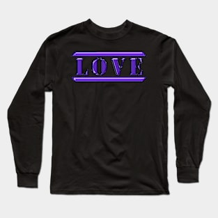 Love Purple Long Sleeve T-Shirt